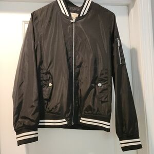Ci Sono Black Bomber Jacket